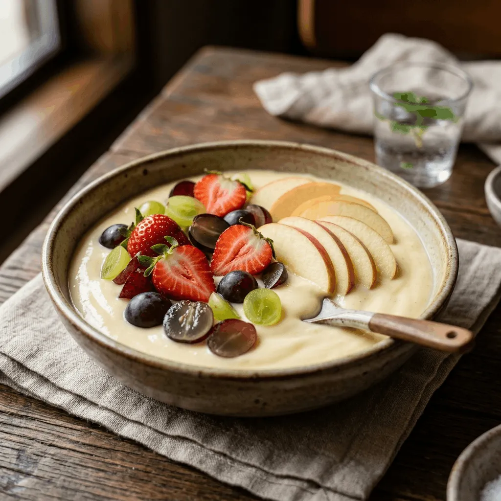 Custard fruits recipe
